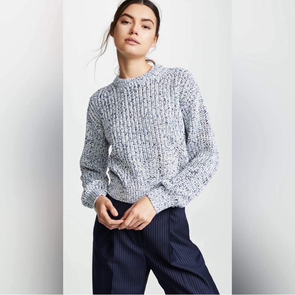$375 VERONICA BEARD Ryce Sweater In Blue Multi size M